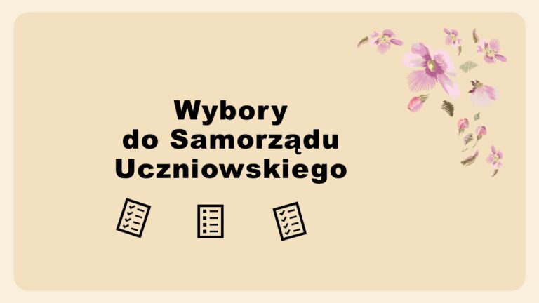 Wybory do Samorządu Uczniowskiego