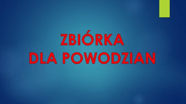 Zbiórka dla powodzian