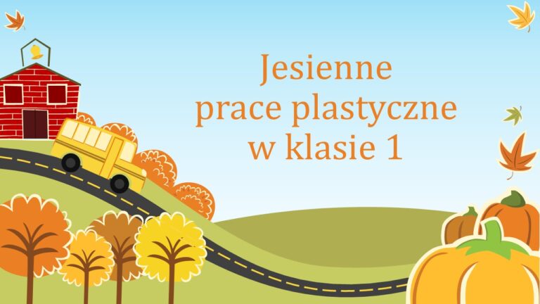 Jesienne prace plastyczne w klasie 1