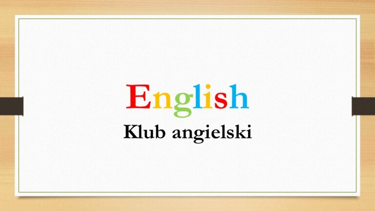 Klub angielski