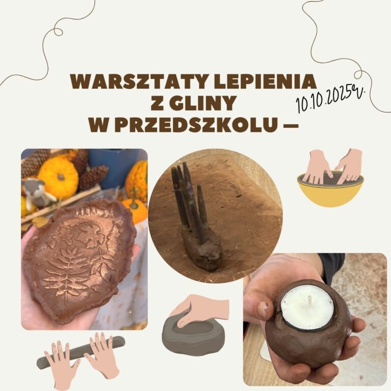 Warsztaty lepienia z gliny w przedszkolu  – 10.10.2025r.