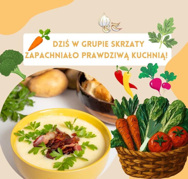  Dziś w grupie Skrzaty zapachniało prawdziwą kuchnią! 
