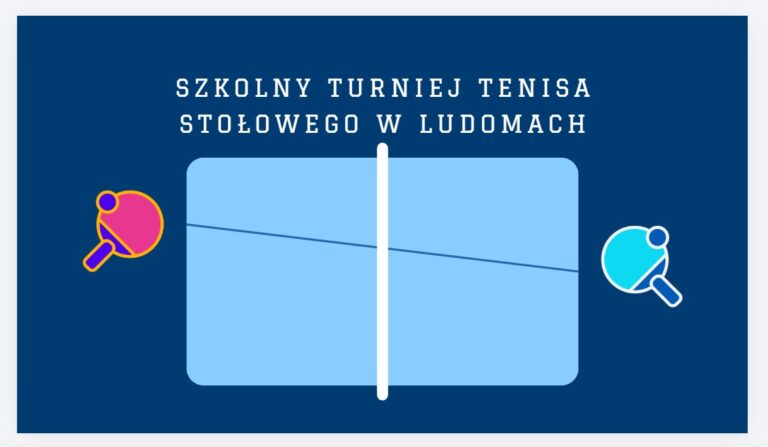 Szkolny Turniej Tenisa Stołowego w Ludomach