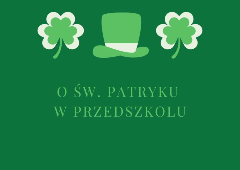 O św. Patryku w przedszkolu