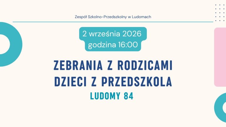 Zebrania z rodzicami dzieci z  przedszkola