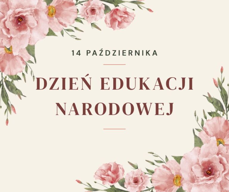 14 października- Dzień Edukacji Narodowej